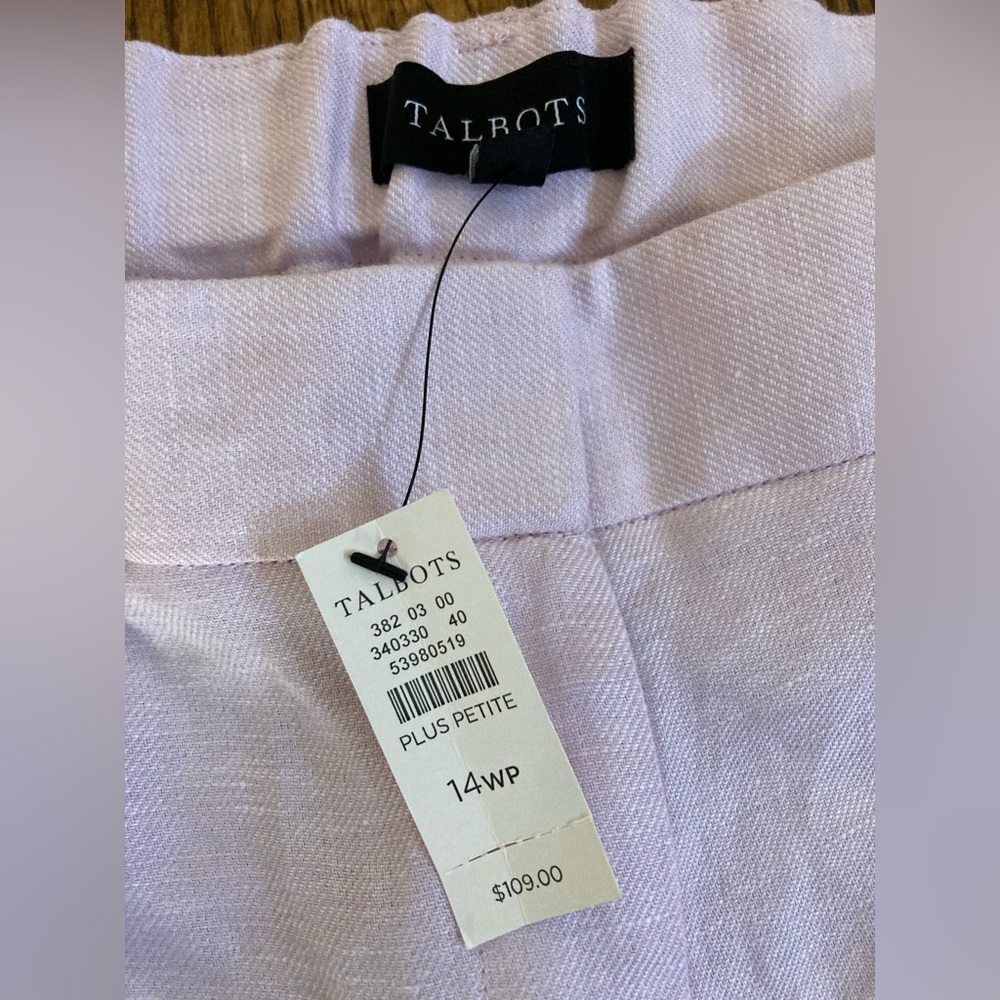 Talbots Lavender Plus Size Pants